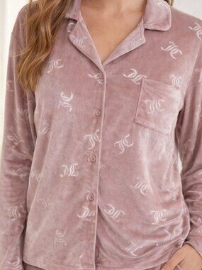 Juicy-couture Women's Pink velour Shirt